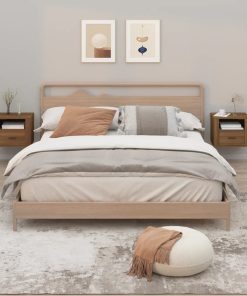 Comodini A Muro 2 Pz Rovere Marrone 50x36x40 cm