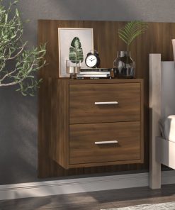 Comodino A Muro Rovere Marrone