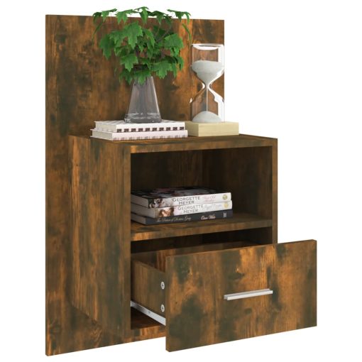Comodino A Muro Rovere Fumo - Image 4