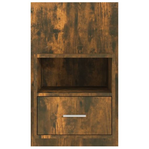 Comodino A Muro Rovere Fumo - Image 5