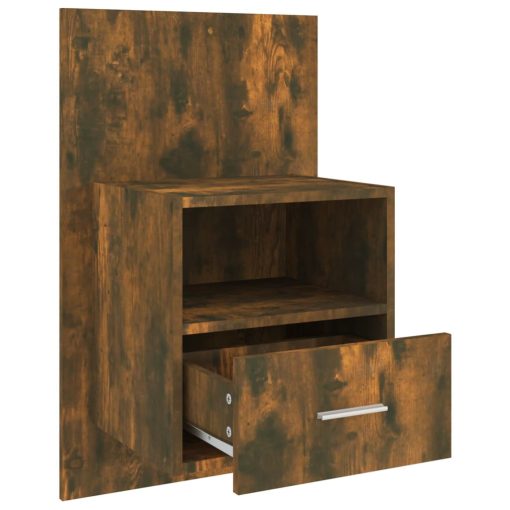 Comodino A Muro Rovere Fumo - Image 6