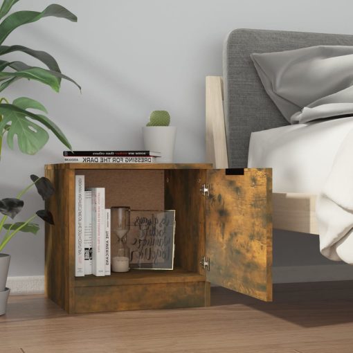 Comodini 2pz Rovere Fumo 40x39x40 cm - Image 4