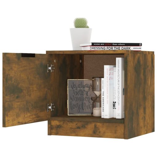Comodini 2pz Rovere Fumo 40x39x40 cm - Image 5
