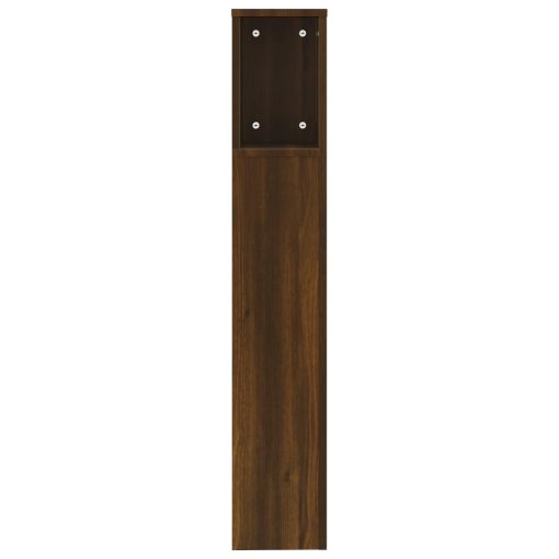 Testiera Con Contenitore Rovere Marrone 200x18,5x104,5 cm - Image 4