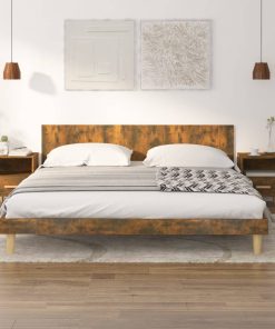 Comodini 2 Pz Rovere Fumo 40x35x47 cm