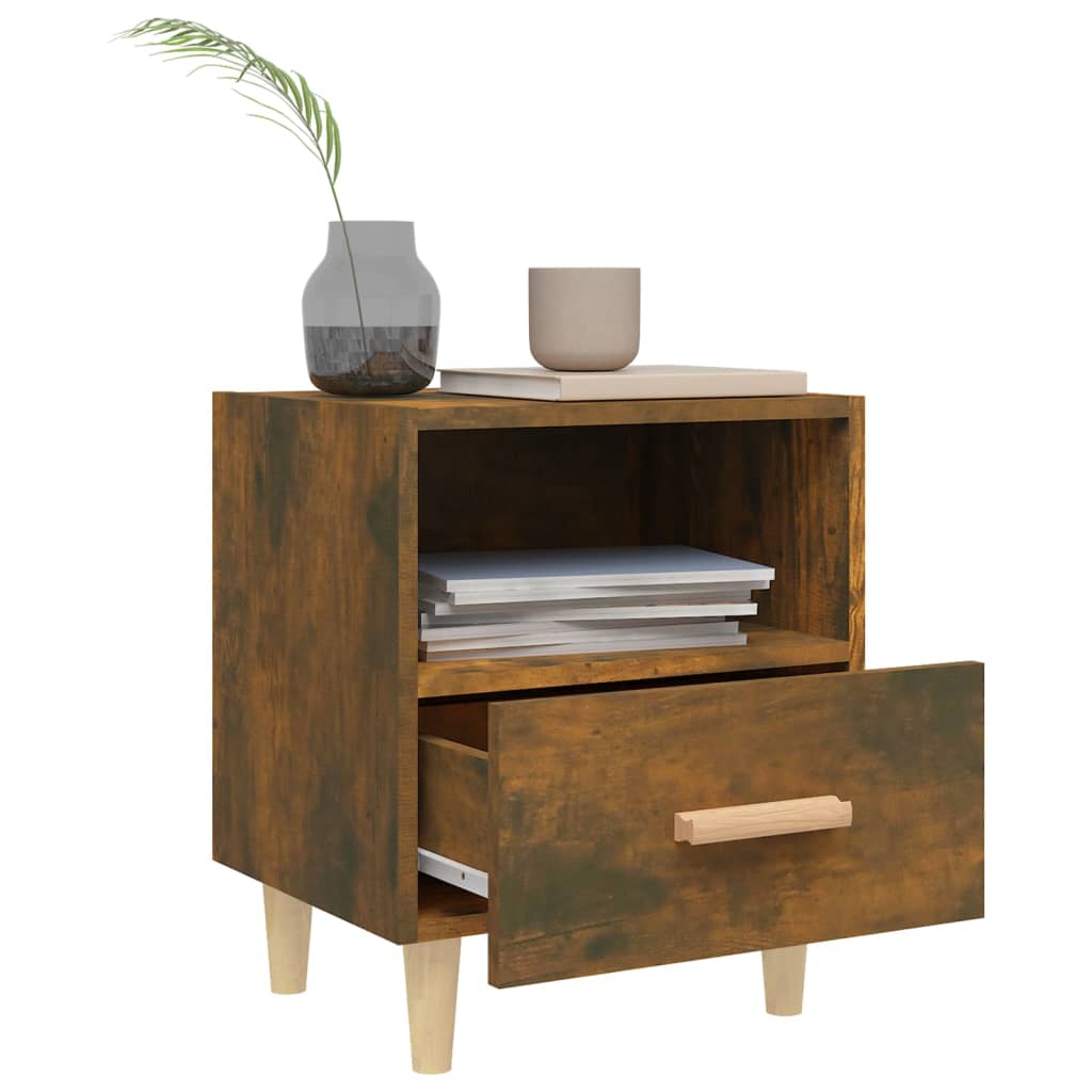 Comodini 2 Pz Rovere Fumo 40x35x47 cm - Image 3