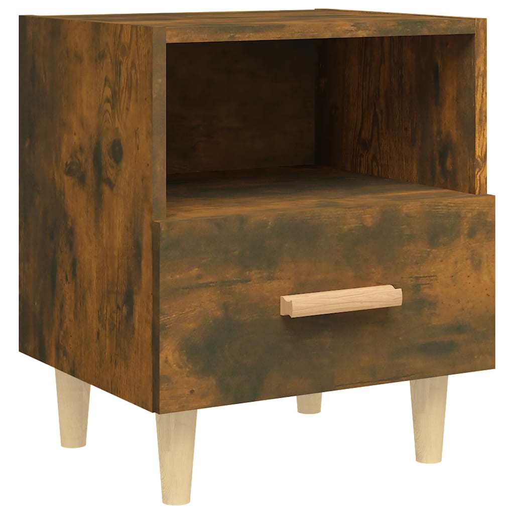 Comodini 2 Pz Rovere Fumo 40x35x47 cm - Image 5