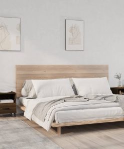 Comodini 2 Pz Rovere Marrone In Legno Multistrato