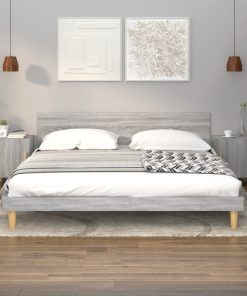Comodini 2 Pz Grigio Sonoma In Legno Multistrato