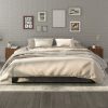 Comodini 2 Pz Rovere Marrone In Legno Multistrato