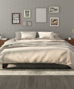 Comodini 2 Pz Rovere Marrone In Legno Multistrato