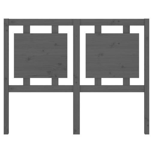 Testiera Per Letto Grigia 125,5x4x100 Cm Legno Massello Di Pino - Image 4