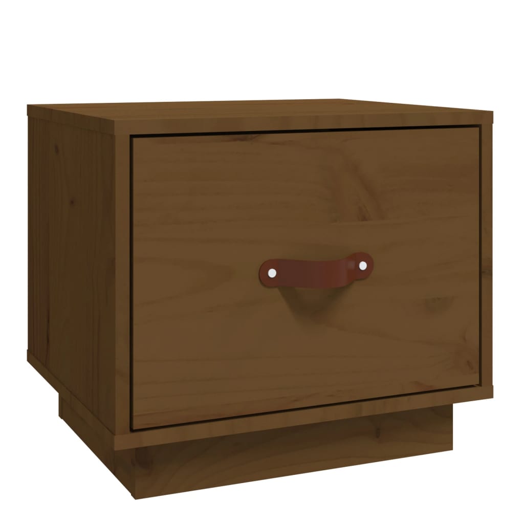 Comodino Ambra 40x34x35 Cm In Legno Massello Di Pino - Image 2