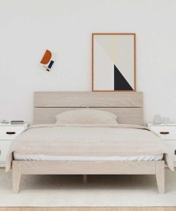 Comodini Bianchi 2 Pz 40x34x55 Cm In Legno Massello Di Pino