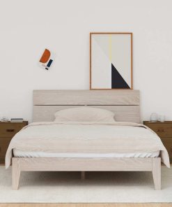 Comodini Ambra 2 Pz 40x34x55 Cm In Legno Massello Di Pino