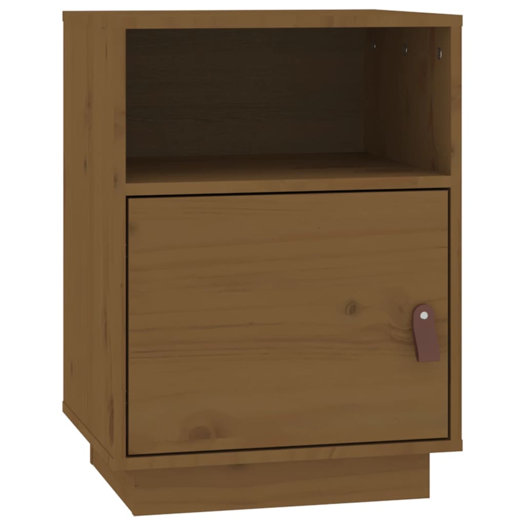 Comodini Ambrati 2 Pz 40x34x55 Cm In Legno Massello Di Pino - Image 6