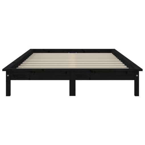 Giroletto Nero 140x190 Cm In Legno Massello Di Pino - Image 5
