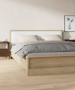 Comodini 2 Pz Rovere Marrone 40x35x50 cm