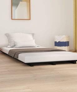 Giroletto Nero 100x200 Cm In Legno Massello Di Pino
