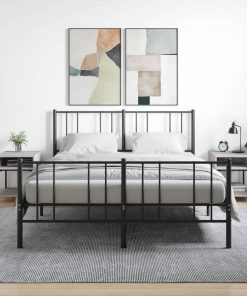 Comodini 2 Pz Grigio Sonoma 40x41x50 Cm In Legno Multistrato