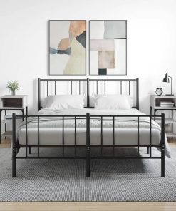 Comodini 2 Pz Grigio Sonoma 35x34,5x70 Cm In Legno Multistrato