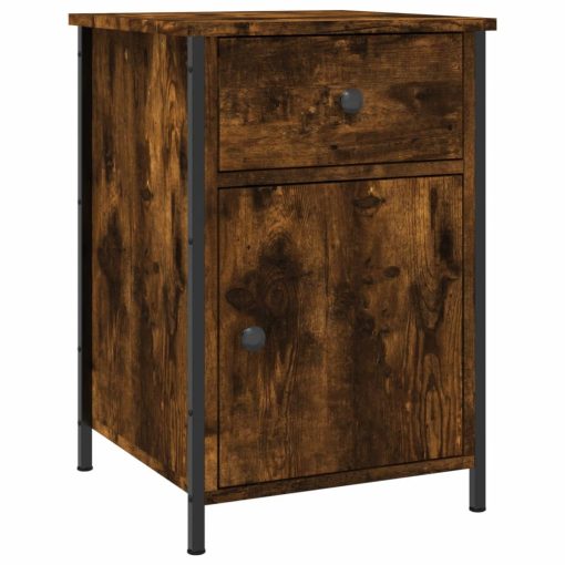 Comodino Rovere Fumo 40x42x60 Cm Legno Multistrato - Image 2