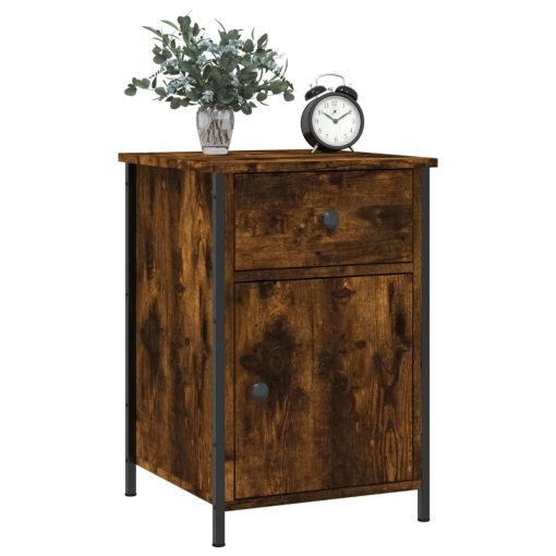 Comodino Rovere Fumo 40x42x60 Cm Legno Multistrato - Image 3