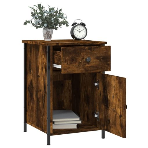 Comodino Rovere Fumo 40x42x60 Cm Legno Multistrato - Image 4
