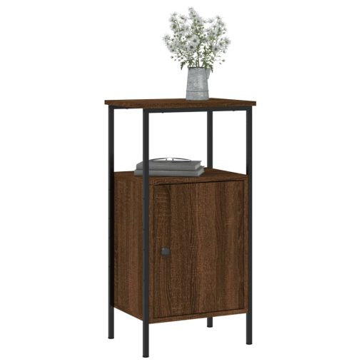 Comodino Rovere Marrone 41x31x80 Cm In Legno Multistrato - Image 3