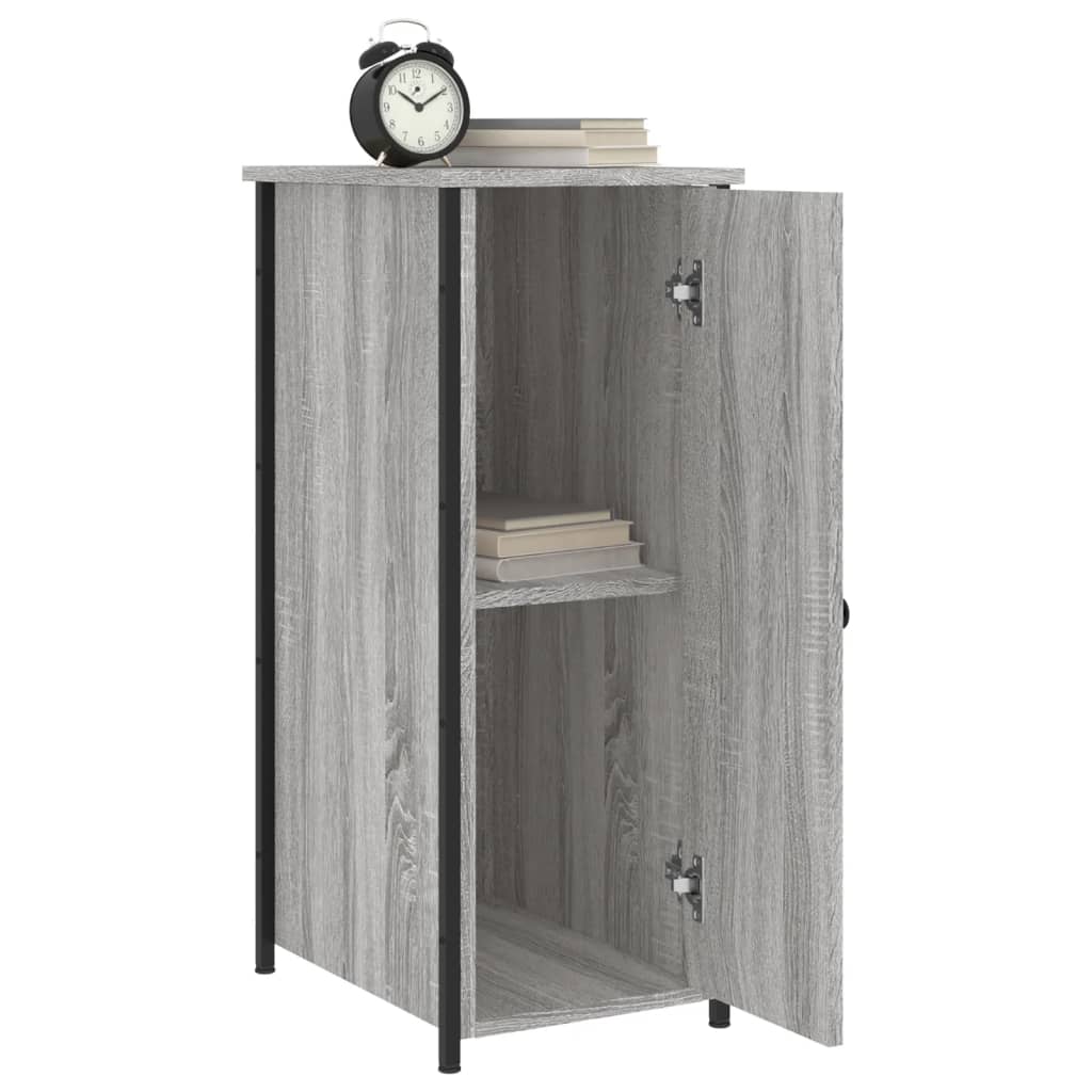 Comodini 2 Pz Grigio Sonoma 32x42x80 Cm In Legno Multistrato - Image 4