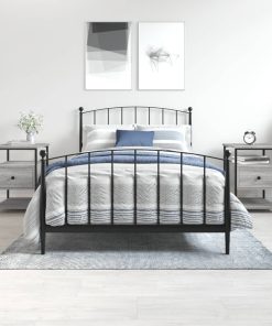 Comodini 2 Pz Grigio Sonoma 40x42x56 Cm In Legno Multistrato