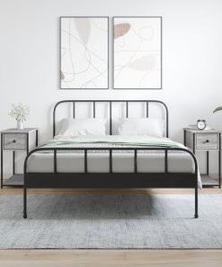 Comodini 2 Pz Grigio Sonoma 30x60x60 Cm In Legno Multistrato