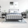 Comodini 2 Pz Neri 40x42x55 Cm In Legno Multistrato
