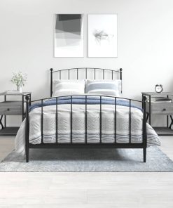 Comodini 2 Pz Grigio Sonoma 40x42x55 Cm In Legno Multistrato