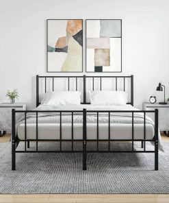 Comodini 2 Pz Grigio Cemento 40x30x50 Cm In Legno Multistrato