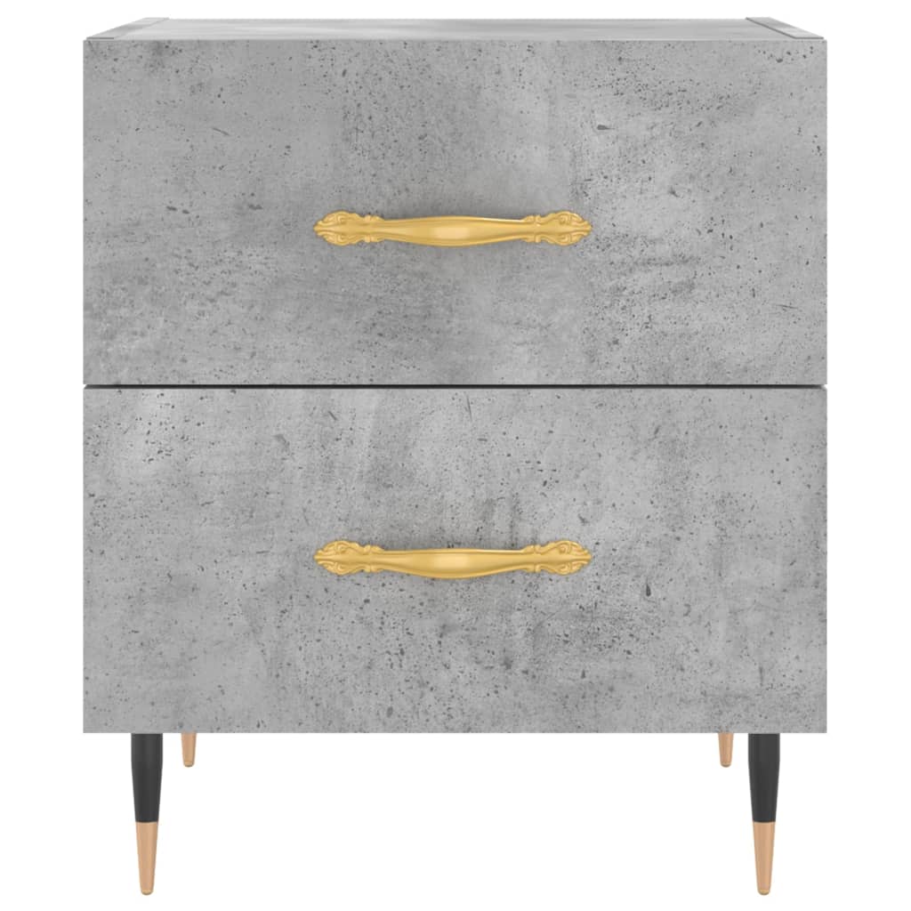 Comodini 2 Pz Grigio Cemento 40x35x47,5 Cm In Legno Multistrato - Image 6
