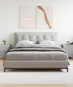 Comodini 2 Pz Grigio Cemento 40x40x50 Cm In Legno Multistrato
