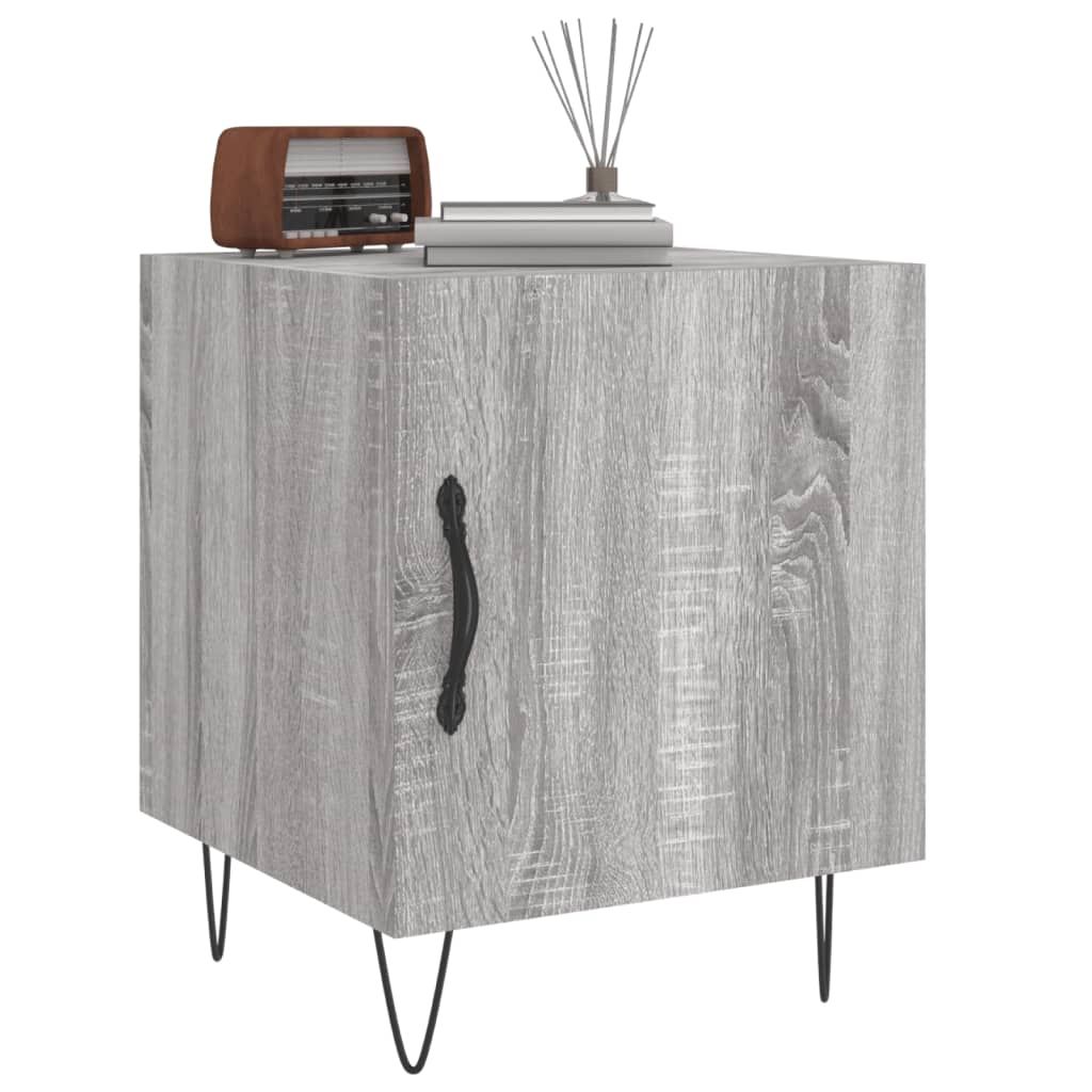 Comodini 2 Pz Grigio Sonoma 40x40x50 Cm In Legno Multistrato - Image 4