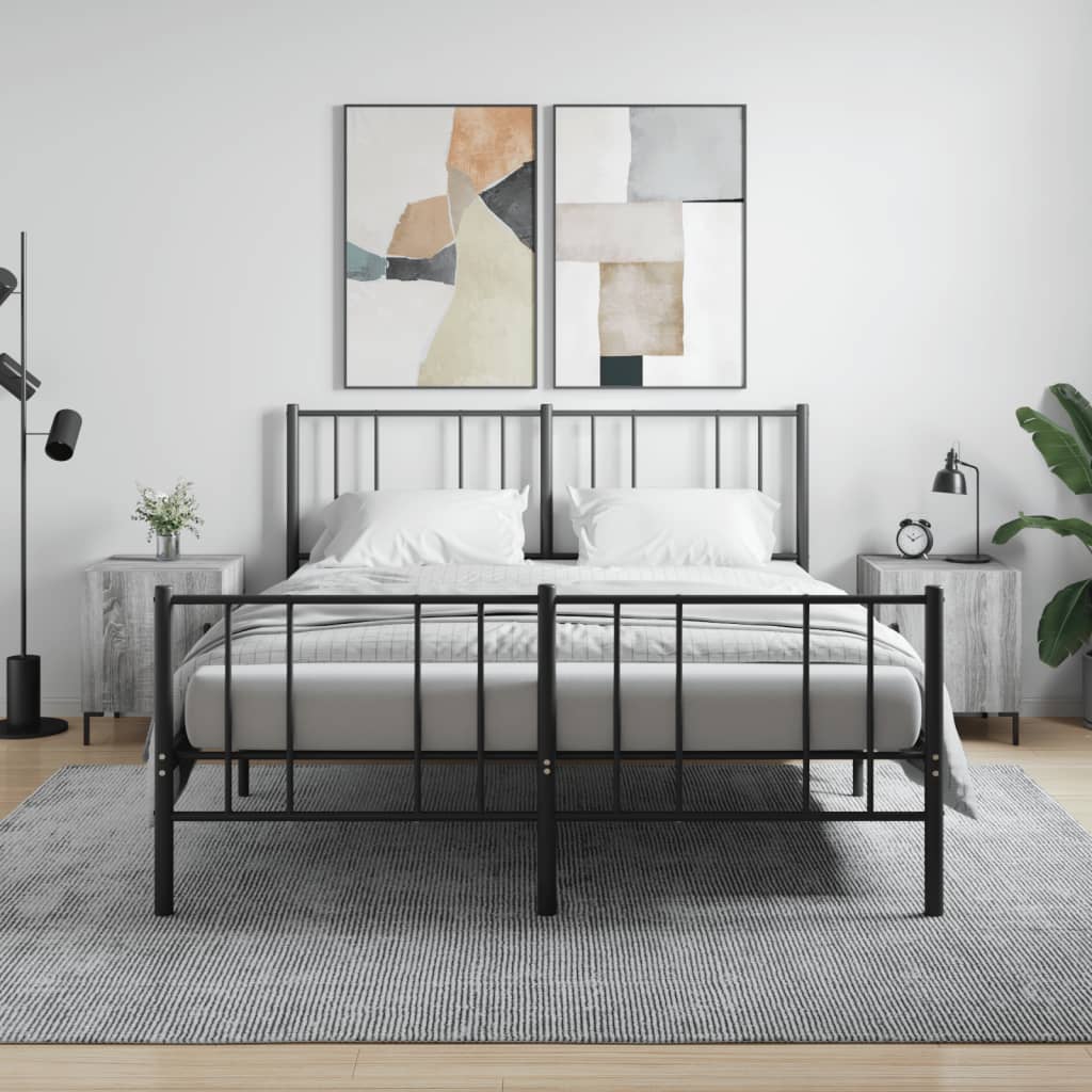 Comodini 2 Pz Grigio Sonoma 40x40x50 Cm In Legno Multistrato