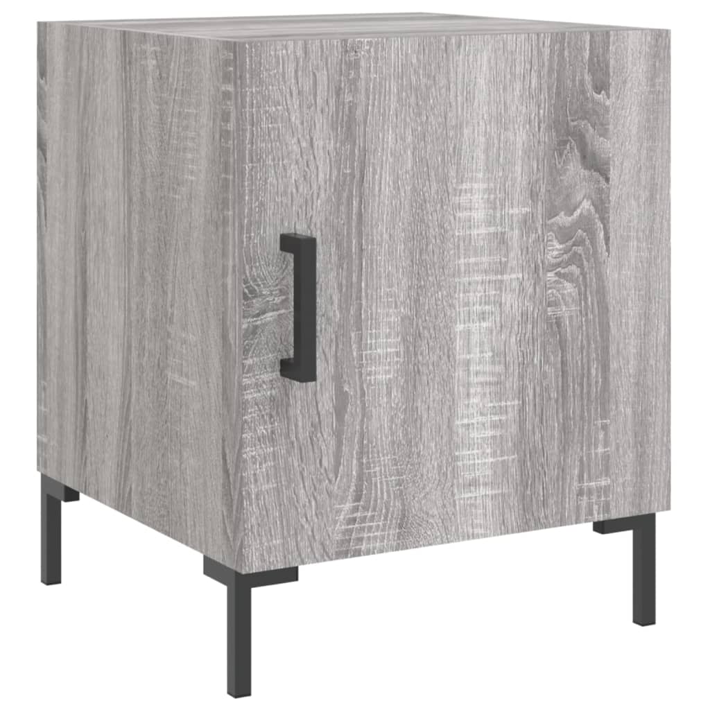 Comodini 2 Pz Grigio Sonoma 40x40x50 Cm In Legno Multistrato - Image 3