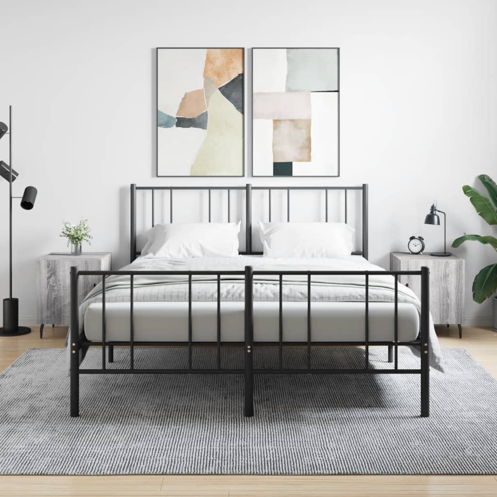 Comodini 2 Pz Grigio Sonoma 40x40x50 Cm In Legno Multistrato