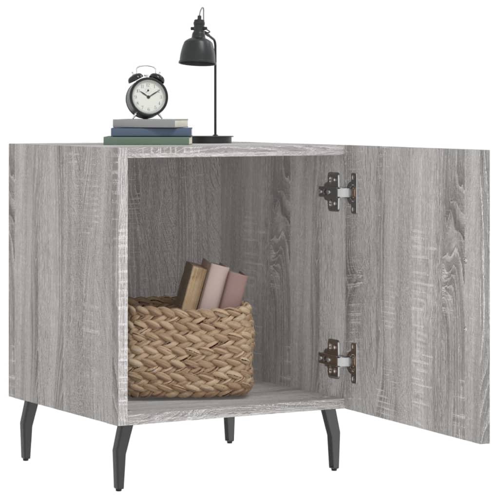 Comodini 2 Pz Grigio Sonoma 40x40x50 Cm In Legno Multistrato - Image 3