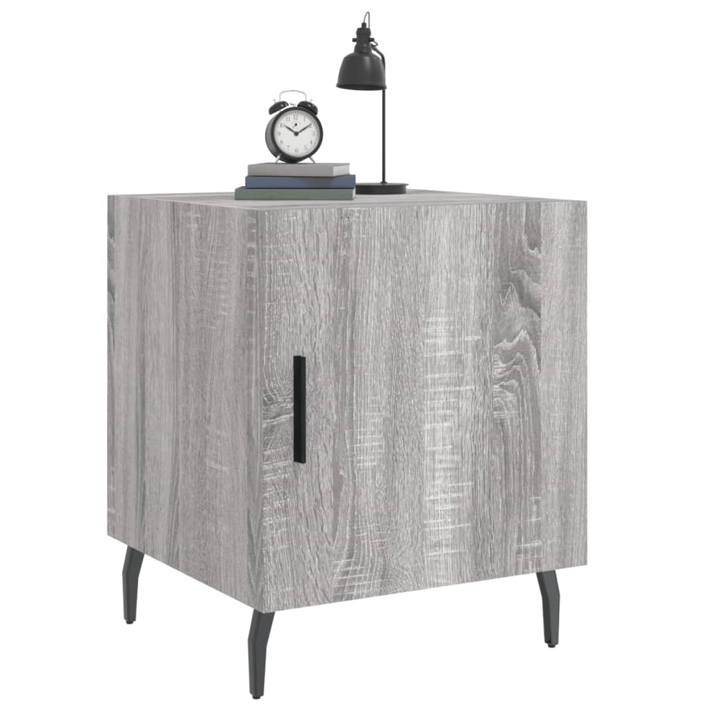 Comodini 2 Pz Grigio Sonoma 40x40x50 Cm In Legno Multistrato - Image 4