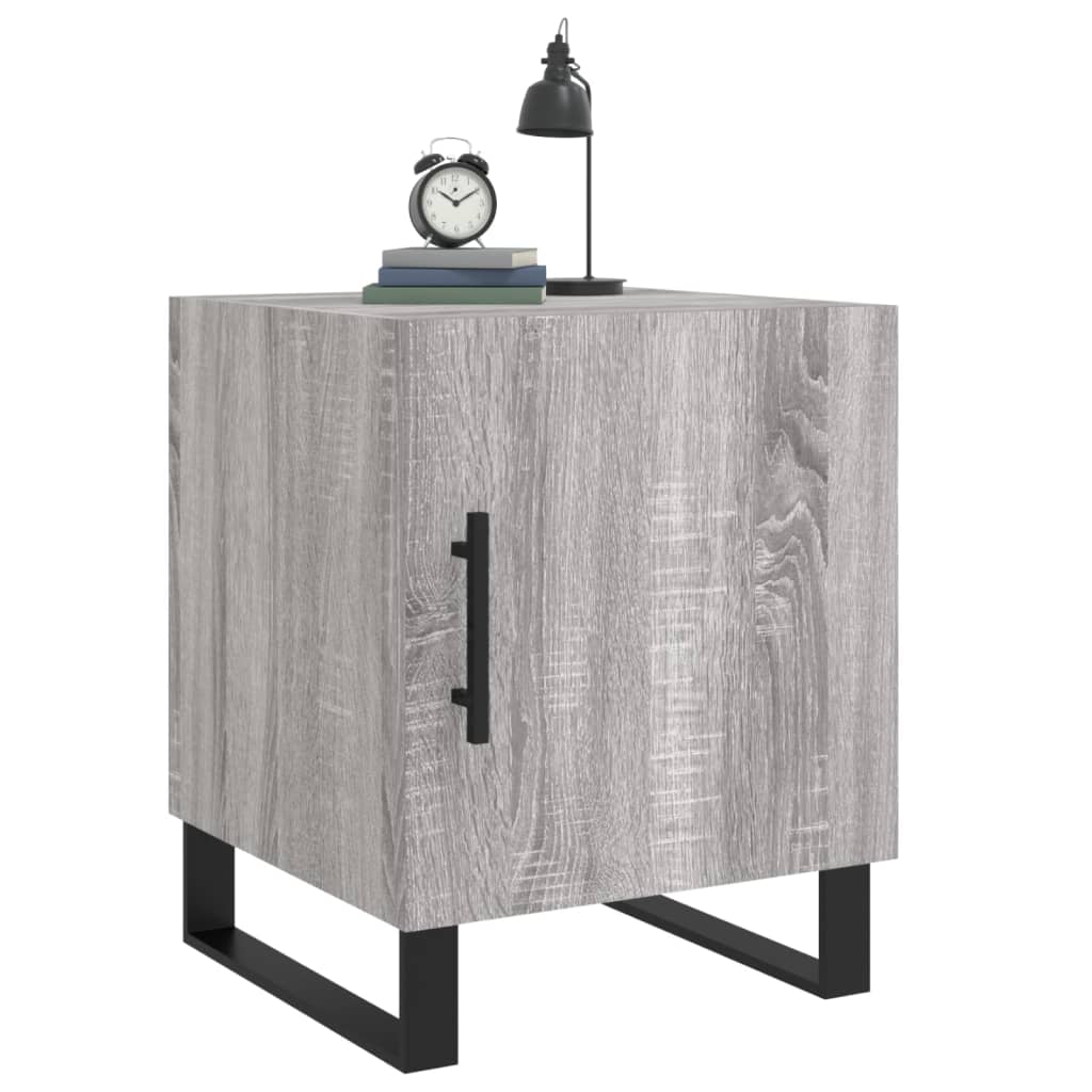 Comodini 2 Pz Grigio Sonoma 40x40x50 Cm In Legno Multistrato - Image 4