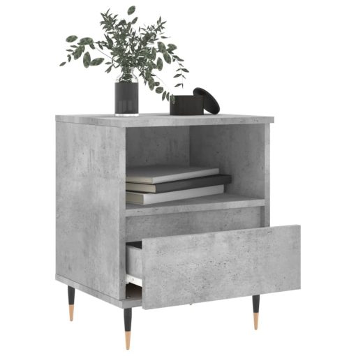 Comodini 2pz Grigio Cemento 40x35x50 Cm In Legno Multistrato - Image 4
