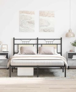 Comodini 2pz Grigio Cemento 40x35x50 Cm In Legno Multistrato