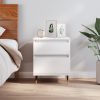 Comodino Bianco 40x35x50 Cm In Legno Multistrato