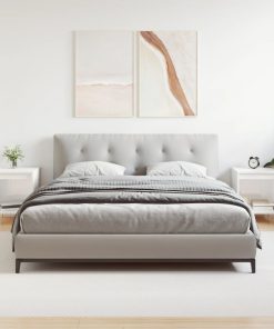 Comodini 2pz Bianco Lucido 40x35x50 Cm In Legno Multistrato