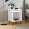 Comodino Bianco 40x35x50 Cm In Legno Multistrato