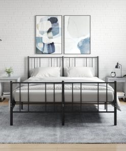 Comodini 2pz Grigio Cemento 40x35x50 Cm In Legno Multistrato